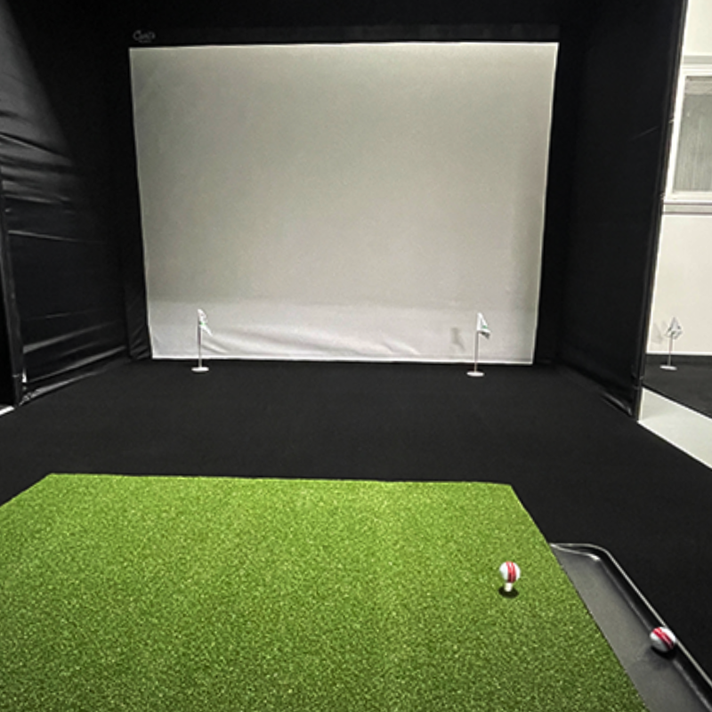 Big Moss Midnight Shadow GST Golf Simulator Putting Turf for Carl's Place DIY Enclosure