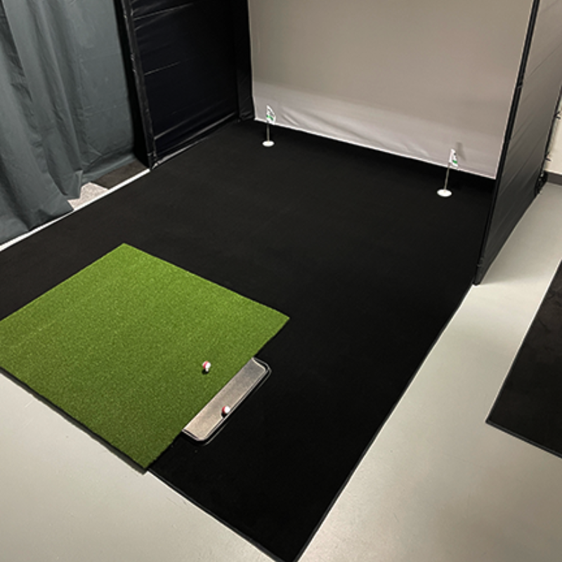 Big Moss Midnight Shadow GST Golf Simulator Putting Turf for Carl's Place DIY Enclosure