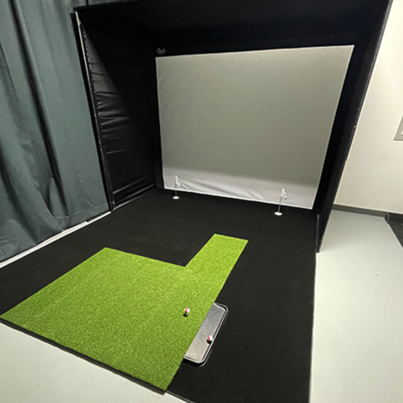 Big Moss Midnight Shadow GST Golf Simulator Putting Turf for Carl's Place DIY Enclosure