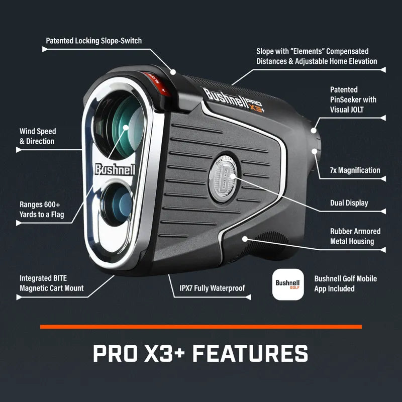 Bushnell Pro X3+LINK Laser Rangefinder