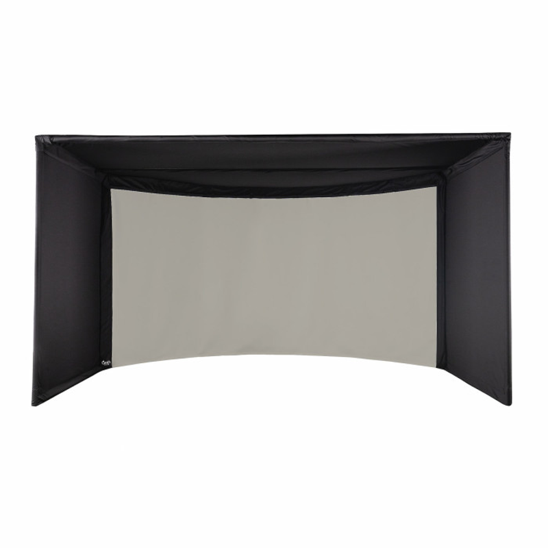 Carl's Place Curved Golf Simulator Enclosure Kit with Impact Screen