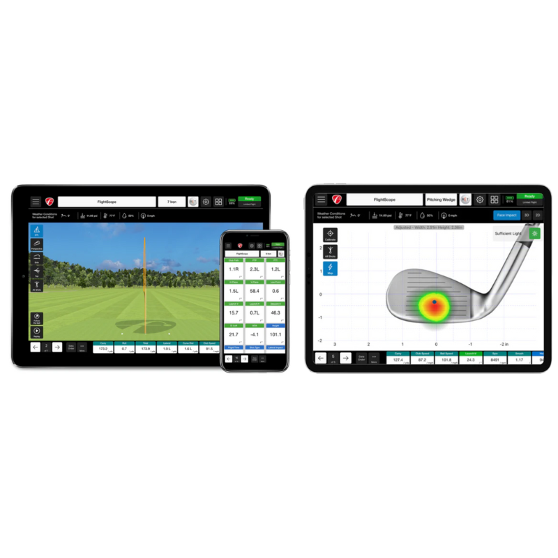 FlightScope Pro Package & Face Impact Location Bundle