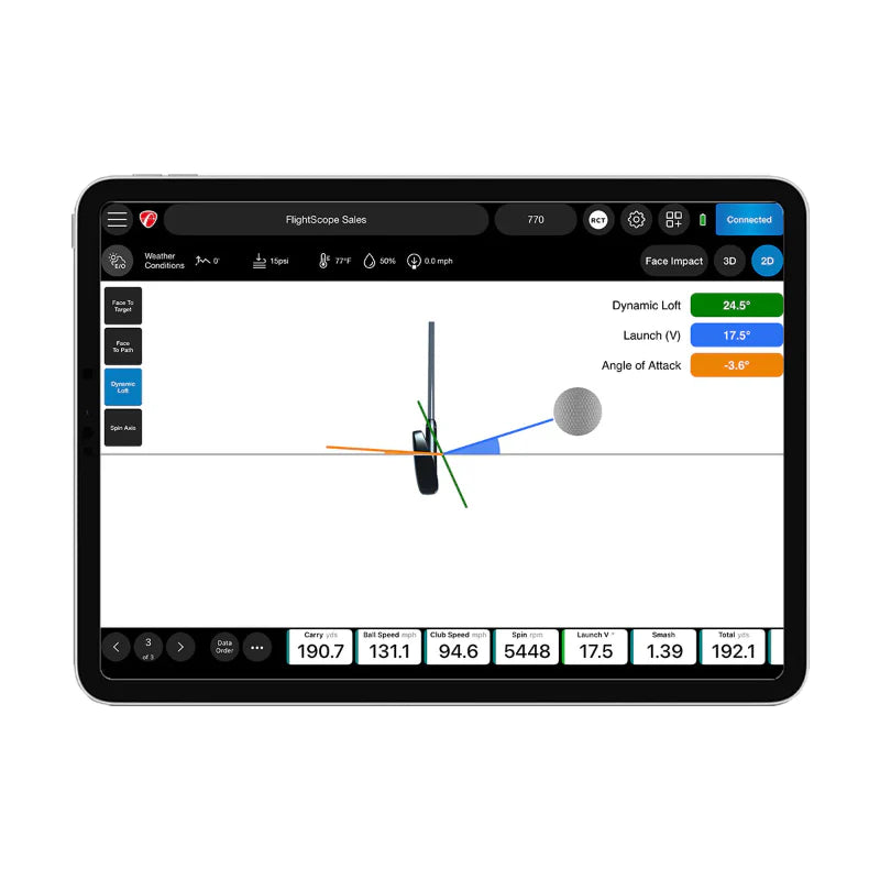 FlightScope Pro Package & Face Impact Location Bundle