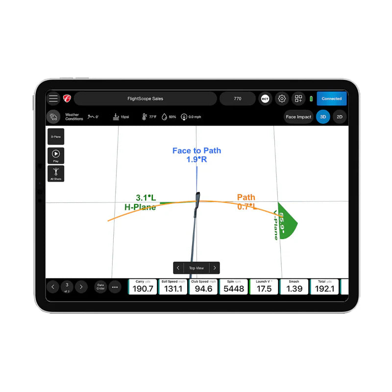 FlightScope Pro Package & Face Impact Location Bundle
