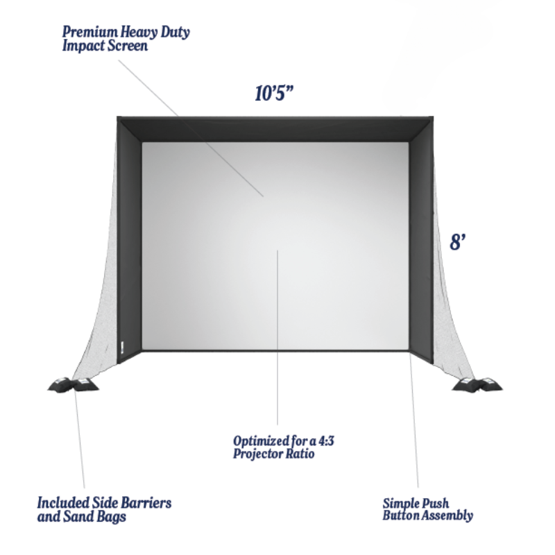 SwingBay Golf Simulator Screen & Enclosure