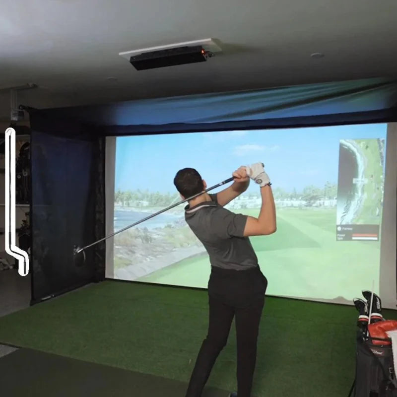 The SportsScreen Vanish Series Golf Simulator Enclosure