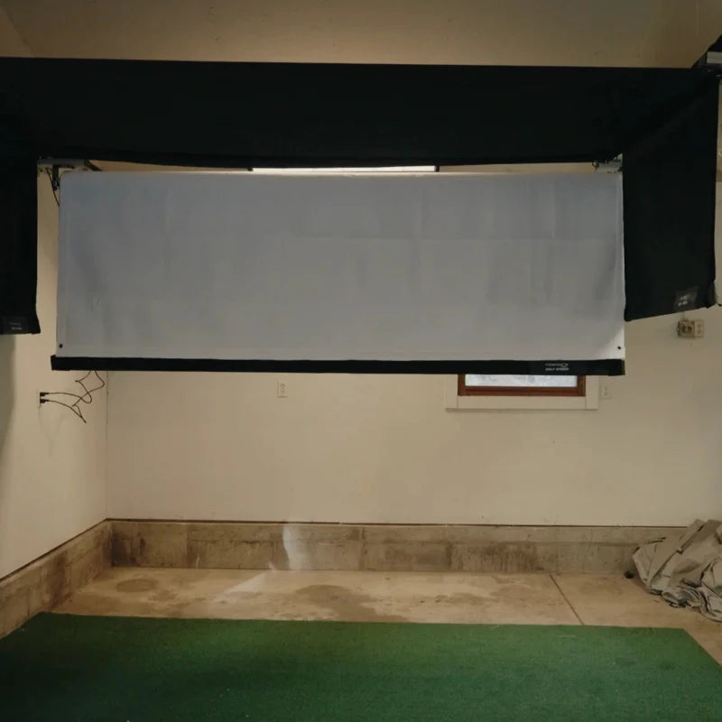 The SportsScreen Vanish Series Golf Simulator Enclosure