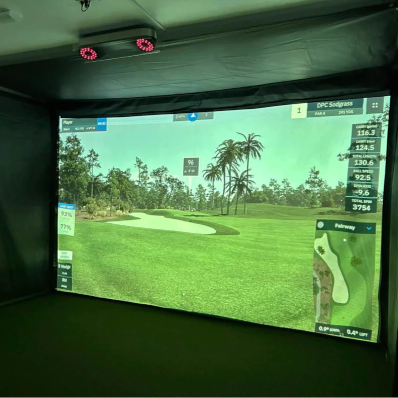 The SportsScreen Vanish Series Golf Simulator Enclosure