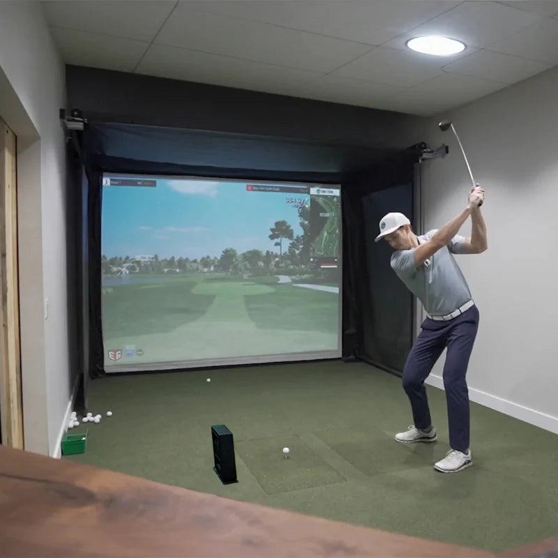 The SportsScreen Vanish Series Golf Simulator Enclosure