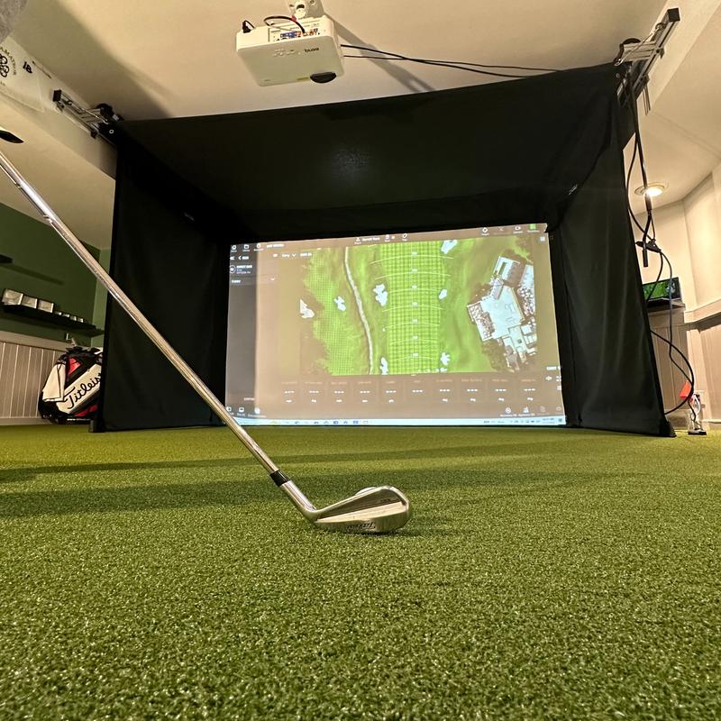 The SportsScreen Vanish Series Golf Simulator Enclosure