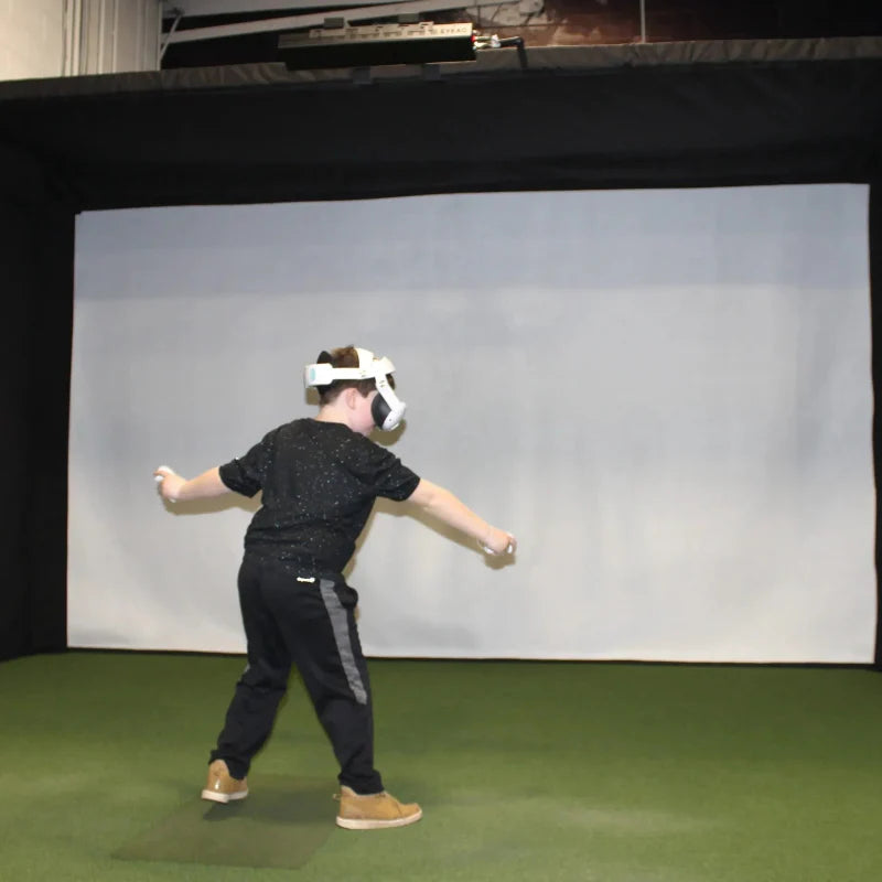 The SportsScreen Vanish Series Golf Simulator Enclosure